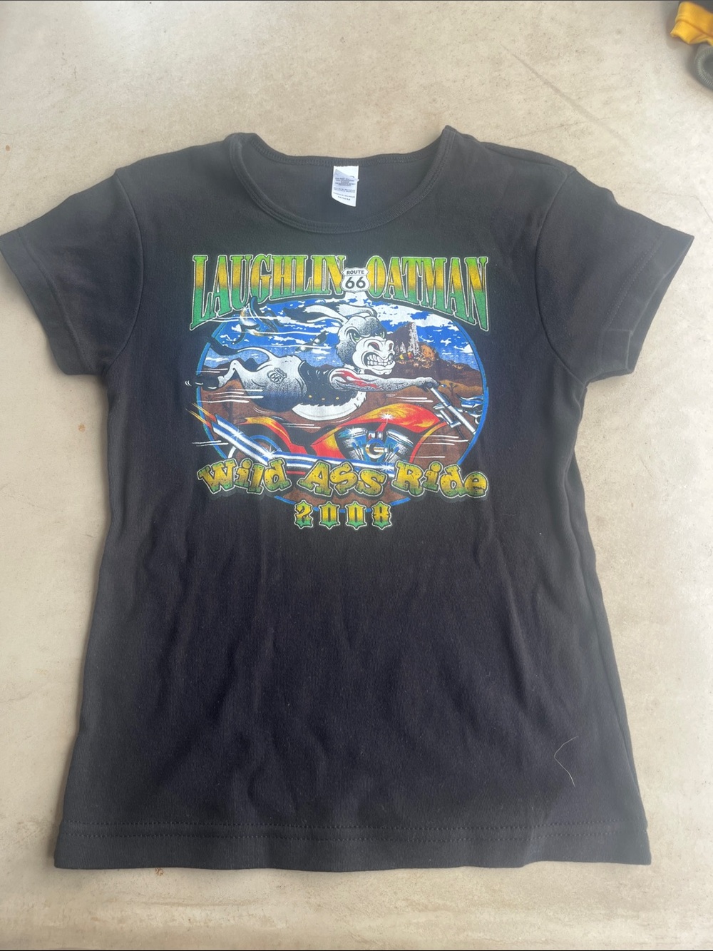 Laughlin-Oatman 'Wild Ass Ride' Black Graphic Tee